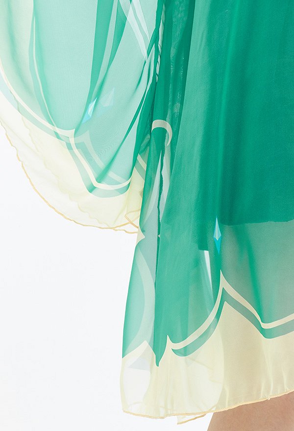Plus Size Genshin Impact Venti Kimono Haori Cover Up Women Chiffon Cover Up for Summer