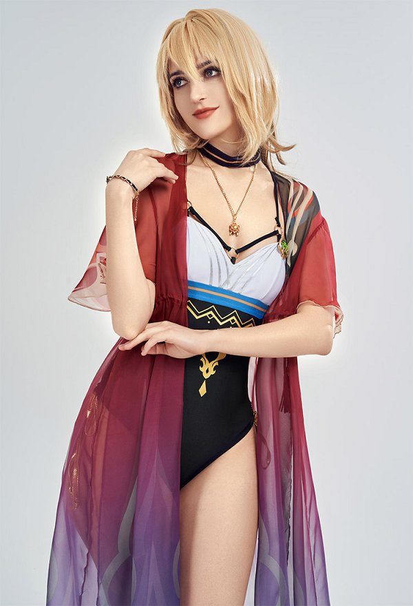 Kaveh Derivative Damen One-Piece Swimsuit High Cut Badeanzug V Ausschnitt Bodysuit Bademode mit Haori Kaveh Derivative Damen One-Piece Swimsuit High Cut Badeanzug V Ausschnitt Bodysuit Bademode mit Haori