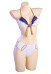 Kamisato Ayato Maillot de bain deux pièces dérivé Ensemble bikini dos nu Maillot de bain