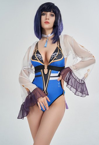 Maillot de bain une pièce dérivé de Yelan maillot de bain à dos nu et décolleté en V profond maillot de bain gainant avec cache-maillot kimono
