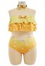 Trajes de baño de talla grande Traje de baño halter Traje de baño de dos piezas de cintura alta con gargantilla
