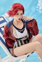 Maillot de bain une pièce dérivé Vi Maillot de bain rayé Bodysuit avec jupe portefeuille Maillot de bain une pièce dérivé Vi Maillot de bain rayé Bodysuit avec jupe portefeuille
