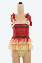 Maillot de bain une pièce pour enfants dérivé d'Ocean Princess Maillot de bain mignon à imprimé volanté