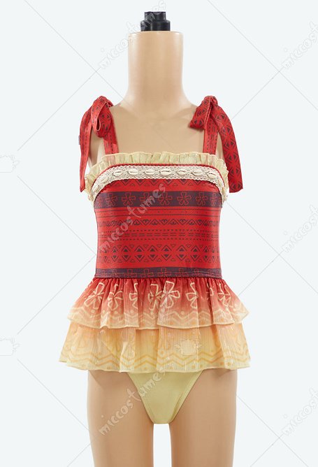 Maillot de bain une pièce pour enfants dérivé d'Ocean Princess Maillot de bain mignon à imprimé volanté
