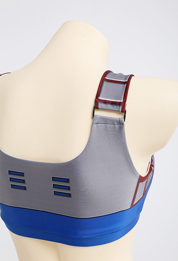 Bañador azul para bañarse Conjunto de bikini Top con cremallera y braguita Bañador de dos piezas Traje de baño