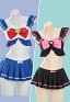Sailor moon Derivado Lindo traje de baño de dos piezas con decoración de lazo con volantes
