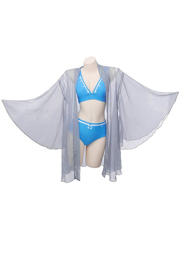 Imprimés dans le dos manches trompettes haori kimono en mousseline