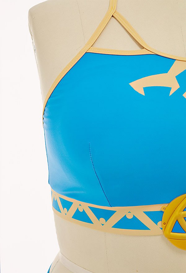 Swimsuits de Grande Taille Maillot de Bain Deux Pièces Bikini Bleu Style Princesse