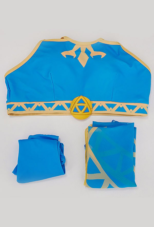 Swimsuits de Grande Taille Maillot de Bain Deux Pièces Bikini Bleu Style Princesse