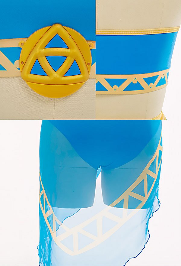 Swimsuits de Grande Taille Maillot de Bain Deux Pièces Bikini Bleu Style Princesse