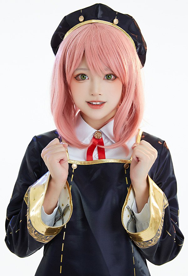 Spy House Anya Cosplay Costume Shirt and Shorts Uniform Set with Dress Spy House Anya Cosplay Costume Shirt and Shorts Uniform Set with Dress