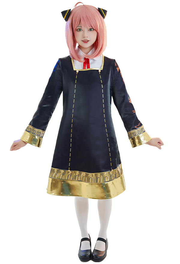 Spy House Anya Cosplay Costume Camisa y Shorts con Vestido Uniforme