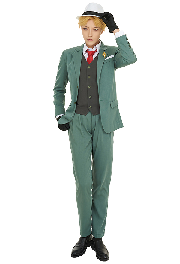 Spy House Twilight Loid Suit Cosplay Conjunto de Chaqueta y Pantalones con Camisa y Chaleco