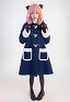 Spy House Anya Cosplay Kostüm Spion x Familie Cosplay Winter Mantel Langer Mantel und Pullover Set
