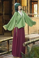 Cakuoyi Kusuriya no Hitorigoto Neko-Neko Cosplay Costume Top and Skirt with Hair Tie and Collar Cakuoyi Kusuriya no Hitorigoto Neko-Neko Cosplay Costume Top and Skirt with Hair Tie and Collar