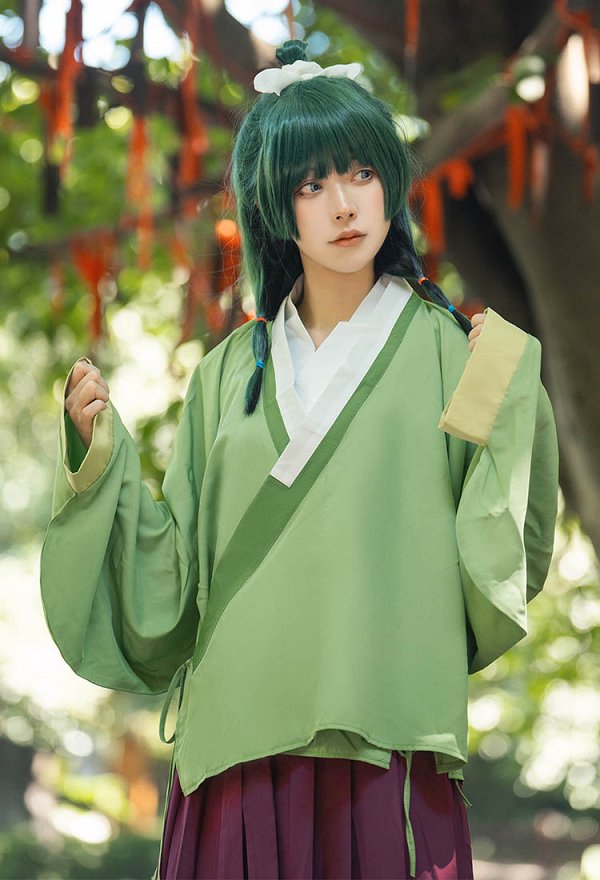 Kusuriya no Hitorigoto Neko-Neko Cosplay Blusa y Falda con Tocado y Collar