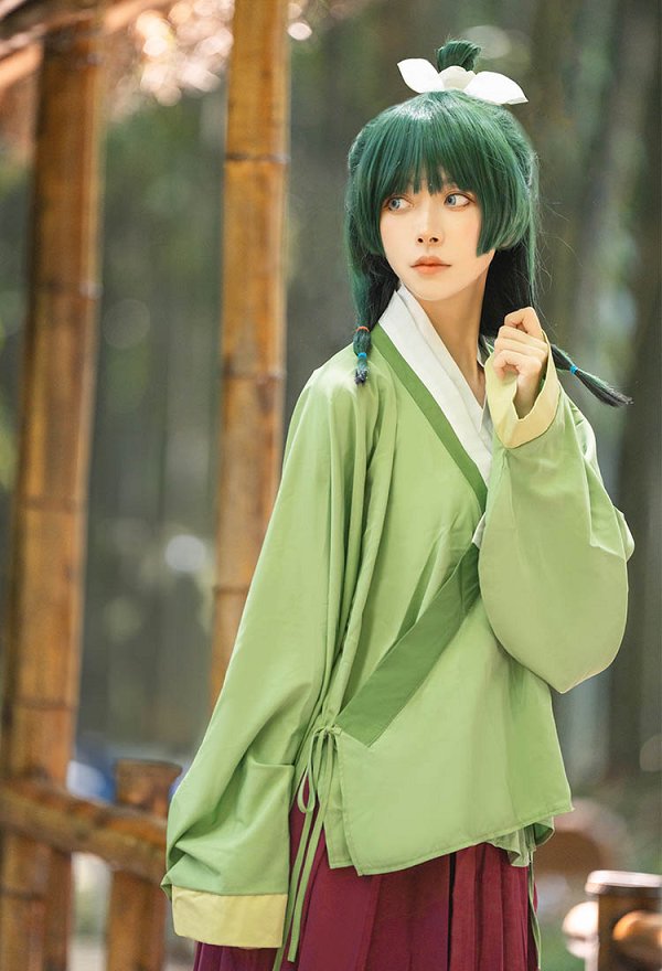 Kusuriya no Hitorigoto Neko-Neko Cosplay Blusa y Falda con Tocado y Collar