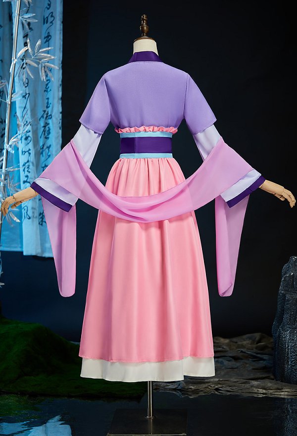 Kusuriya no Hitorigoto Neko-Neko Cosplay Costume Purple Pink Dress Coat Set Kusuriya no Hitorigoto Neko-Neko Cosplay Costume Purple Pink Dress Coat Set