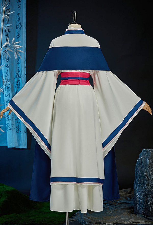 Kusuriya no Hitorigoto Neko-Neko Cosplay Costume Hanfu Style Blue White Top Skirt with Shawl Kusuriya no Hitorigoto Neko-Neko Cosplay Costume Hanfu Style Blue White Top Skirt with Shawl