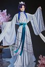 Disfraz de Cosplay de Kusuriya no Hitorigoto jinshi Moon Fariy Skin con Top de Mangas Anchas y Falda con Camiseta sin Mangas y Cinturón de Cintura