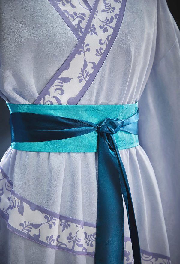 Kusuriya no Hitorigoto jinshi Moon Fariy Skin Cosplay Costume Wide-sleeved Top and Skirt with Tank Top and Waist Belt