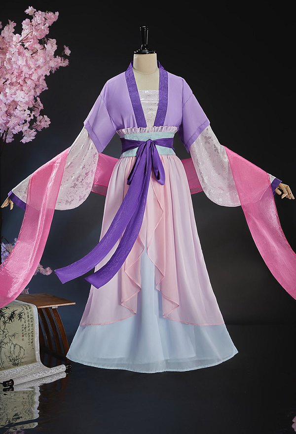 Kusuriya no Hitorigoto Neko-Neko Moon Fairy Figure Skin Cosplay Costume Lining and coat with skirt and shawl