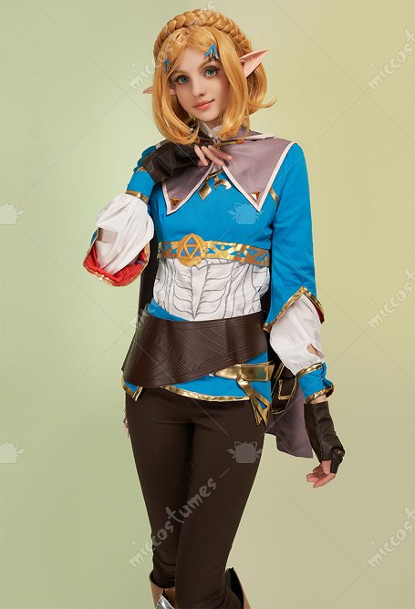 The Legend Of Zelda: Tears Of The Kingdom Princess Zelda Cosplay Costume Camisa con Pantalones y Capucha