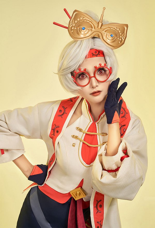 The Legend Of Zelda: Tears Of The Kingdom Purah Disfraz de Cosplay Camisa Y Falda Con Chaqueta y Pantimedias