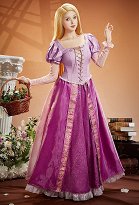 Animated Ver The Long Hair Princess Long Hair Princess Cosplay Costume Dress and Short-sleeve Jacket Animated Ver The Long Hair Princess Long Hair Princess Cosplay Costume Dress and Short-sleeve Jacket