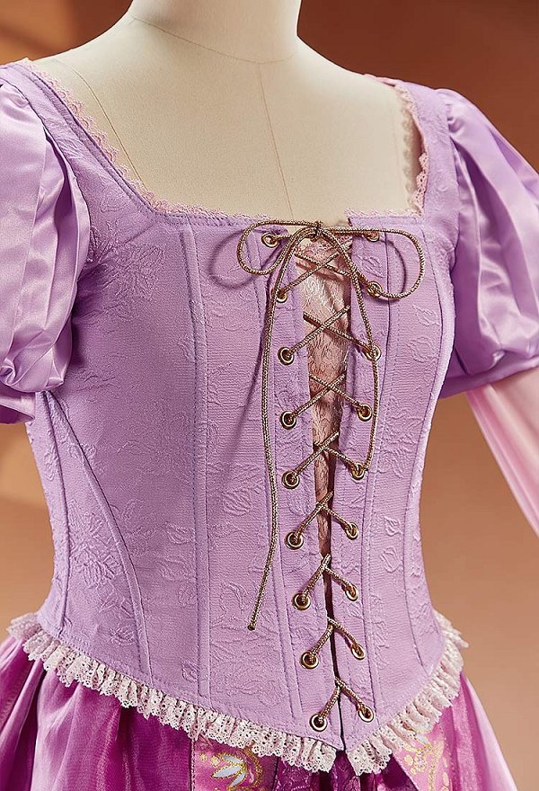 Animated Ver The Long Hair Princess Long Hair Princess Cosplay Costume Dress and Short-sleeve Jacket