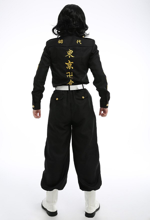 Tokyo Revengers Baji Keisuke Uniform Set Captain Suit Cosplay Costume Outfit with Belt