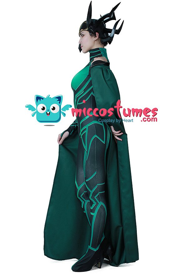 Traje de Cosplay de Superhéroe con Capa Inspirado por THOR 3: Ragnarok Hela Order to Made Traje de Cosplay de Superhéroe con Capa Inspirado por THOR 3: Ragnarok Hela Order to Made