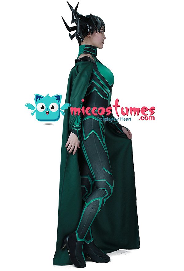 Traje de Cosplay de Superhéroe con Capa Inspirado por THOR 3: Ragnarok Hela Order to Made Traje de Cosplay de Superhéroe con Capa Inspirado por THOR 3: Ragnarok Hela Order to Made