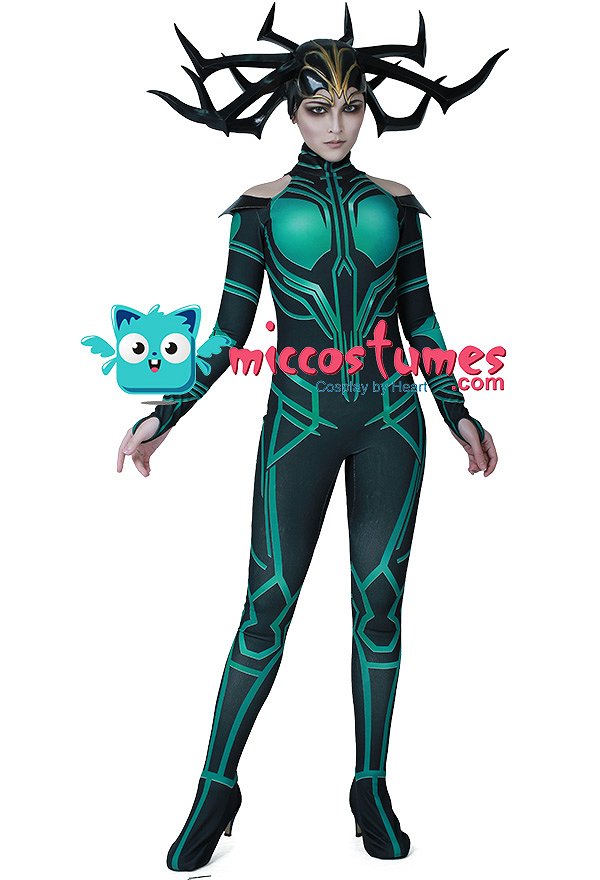 Traje de Cosplay de Superhéroe con Capa Inspirado por THOR 3: Ragnarok Hela Order to Made Traje de Cosplay de Superhéroe con Capa Inspirado por THOR 3: Ragnarok Hela Order to Made
