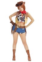 Toy Story Woody Cowgirl Cosplay Kostüm Tanktop und Weste mit Shorts und Hut Toy Story Woody Cowgirl Cosplay Kostüm Tanktop und Weste mit Shorts und Hut