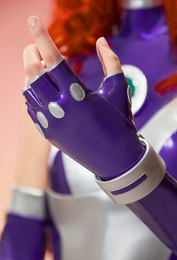Edición Premium Teen Titans Superheroína Cosplay Disfraz Body con Guantes Calcetines