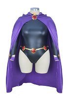 Superheroine Plus Size Halloween Bodysuit Cosplay Costume Cloak Inspired by Raven Make to Order
