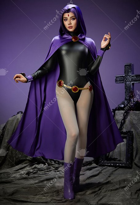 Disfraz de Super Heroine Halloween Cosplay inspirado en Raven Order to Made