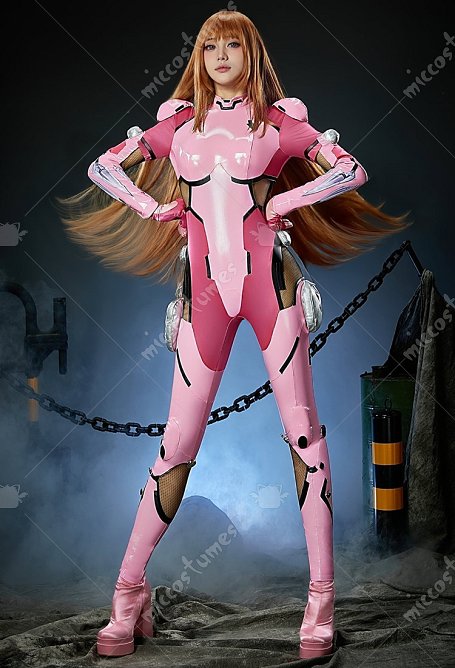 Taimanin Asagi Asuka Koga Cosplay Costume Bodysuit with Gloves