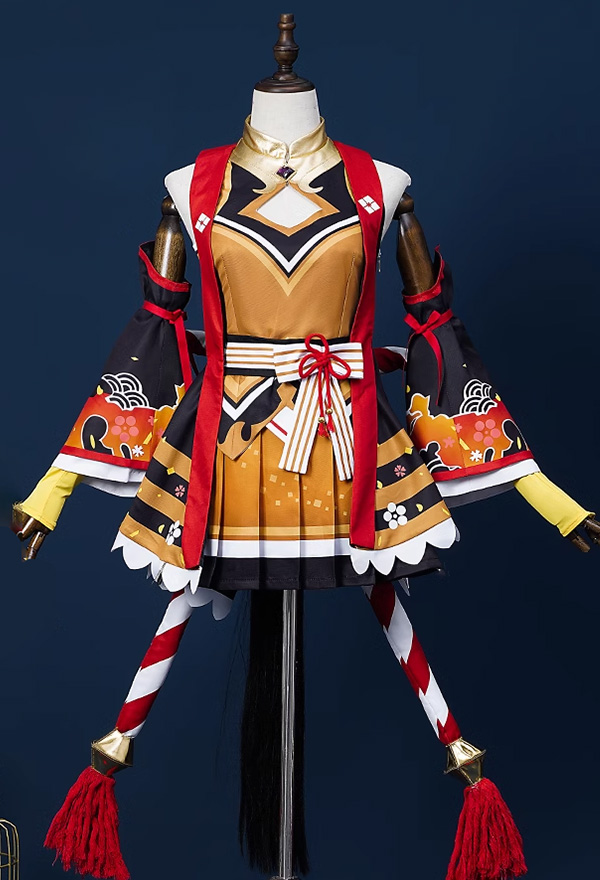 Uma Musume Pretty Derby Kitasan Schwarzes Cosplay Kostüm Rock mit Überzug