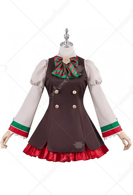 Uma Musume Pretty Derby Nice Nature Cosplay Kostüm Braune Kleid mit Oberteilen Röcken