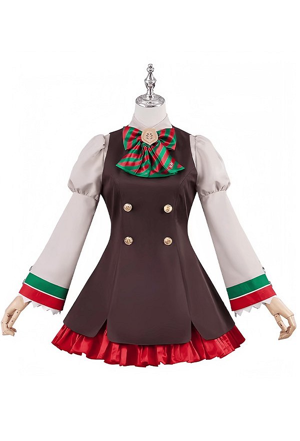 Uma Musume Pretty Derby Nice Nature Cosplay Costume Brown Dresses with tops and skirts Uma Musume Pretty Derby Nice Nature Cosplay Costume Brown Dresses with tops and skirts