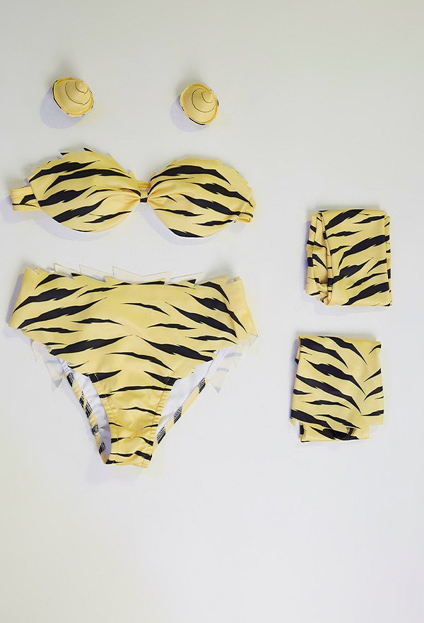 Anime Lum Cosplay Costume Bikini Swimsuit Set