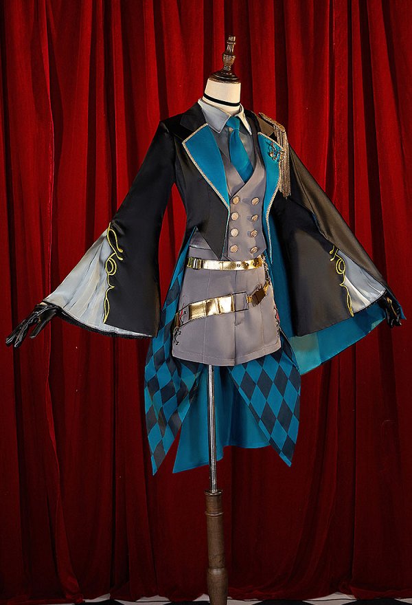 Vocal Disfraz de Cosplay Conjunto de Chaleco Camisa y Abrigo con Pantalón Vocal Disfraz de Cosplay Conjunto de Chaleco Camisa y Abrigo con Pantalón