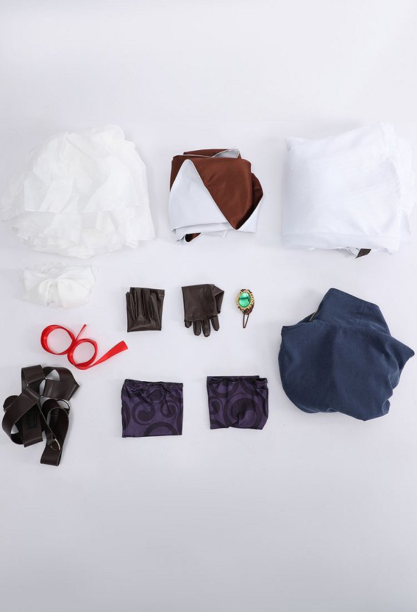 Violet Evergarden Cosplay Costume Lolita Dress and Jacket with Gloves and Socks