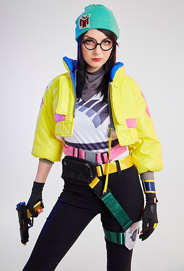 VALO Agent Killjoy Coat and Trousers Set Cosplay Costume with T-Shirt and Hat VALO Agent Killjoy Coat and Trousers Set Cosplay Costume with T-Shirt and Hat