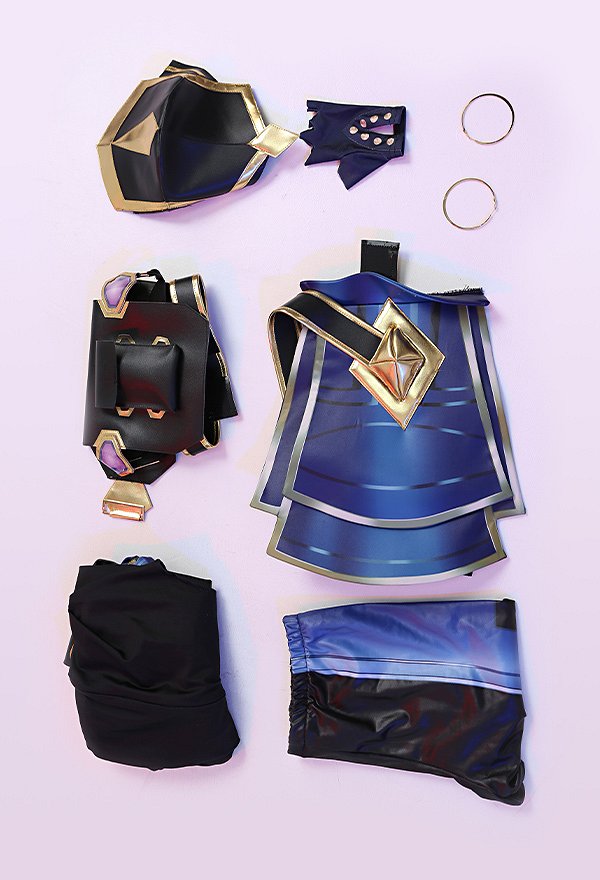 VALO Duelist Reyna Leotardo de Cosplay con Pantalones y Aretes