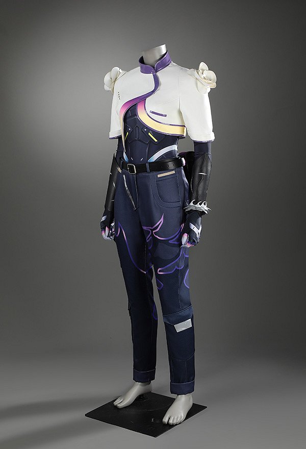 VALO Vyse Cosplay Costume Top Pants with Jacket and Waist Bag VALO Vyse Cosplay Costume Top Pants with Jacket and Waist Bag