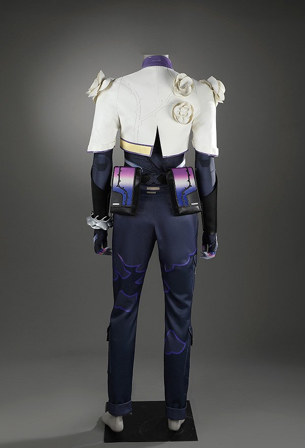 VALO Vyse Cosplay Costume Top Pants with Jacket and Waist Bag VALO Vyse Cosplay Costume Top Pants with Jacket and Waist Bag
