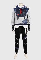 VALO ISO Cosplay Kostüm Hoodie Hose mit Rüstung Handschuhe